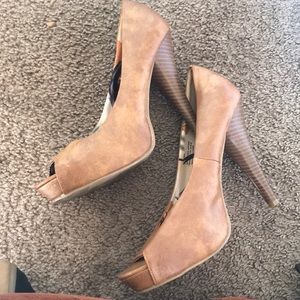 Madden Girl Tan Pumps